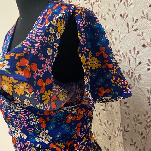 New York & Company - Floral-Print Asymmetric Wrap Dress (NWT) - Picture 4 of 7